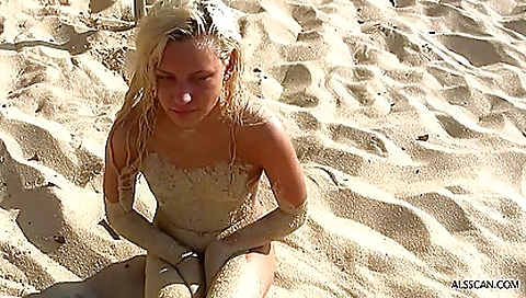 Hot lesbian orgy with a strap-on