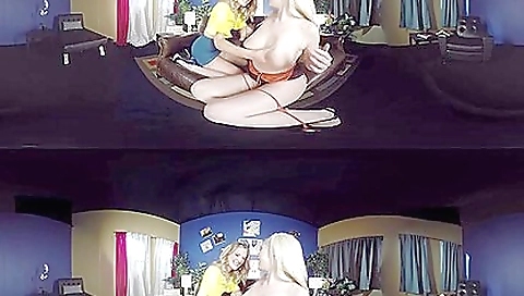 Two blonde and sexy jack apartmentse dildo fuck
